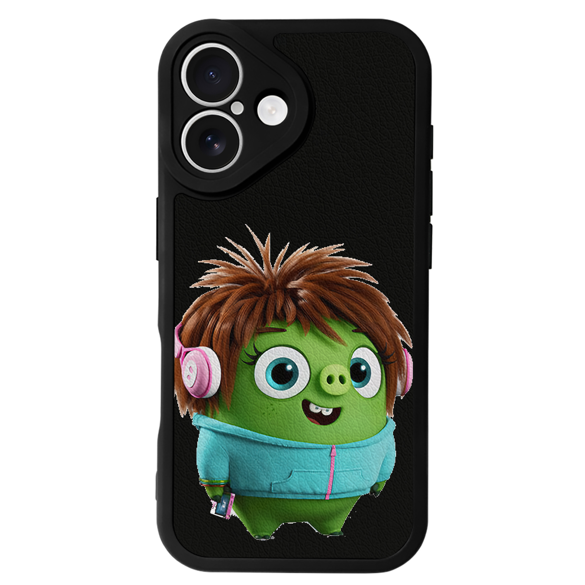 （画像用） Angry Birds アングリーバード 【iPhone 16シリーズ対応】シリコンスマホケース（レザー調） 材質：シリコン